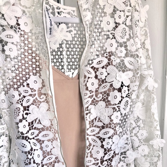 Selp-Portrait 3D Guipure mini dress US 6 - Picture 11 of 14